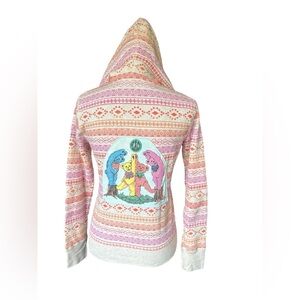Grateful Dead Dancing Bears Boho Aztec Full Zip Hoodie Sweatshirt, Size Small